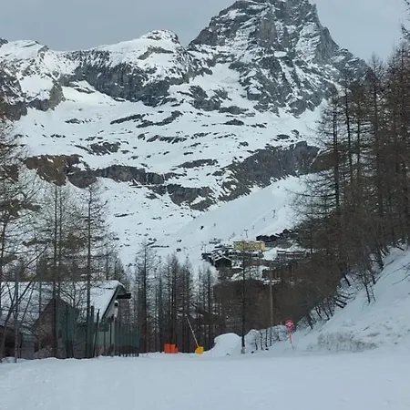 Monolocale Sulle Piste Del Cervino Rododendro דירה
